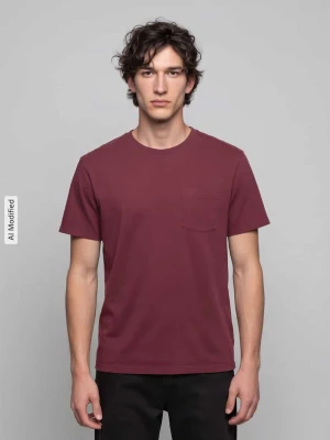 t-shirt o kroju regular fit z czystej bawełny Levi's Bordowy