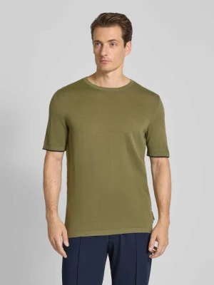 T-shirt o kroju regular fit z czystej bawełny – Marc O'Polo × DFB Travel Collection