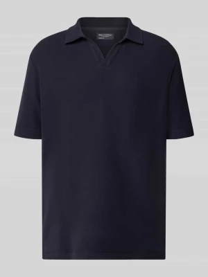 t-shirt o kroju regular fit z czystej bawełny Marc O'Polo Granatowy