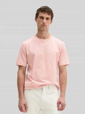 t-shirt o kroju regular fit z czystej bawełny Marc O'Polo Różowawy