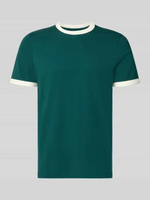 t-shirt o kroju regular fit z czystej bawełny MCNEAL Neonowy zielony