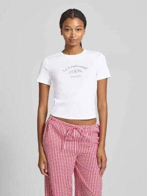 T-shirt o kroju regular fit z czystej bawełny model ‘BINA LIFE’ Only