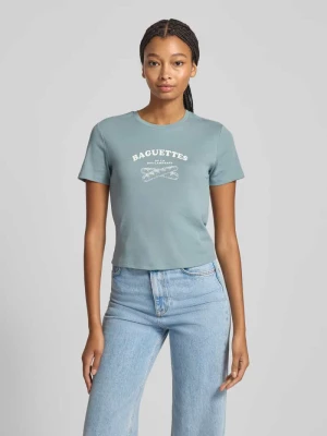 T-shirt o kroju regular fit z czystej bawełny model ‘BINA LIFE’ Only