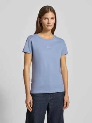 T-shirt o kroju regular fit z czystej bawełny model ‘C_ELOVE_EMBRO’ Boss Orange