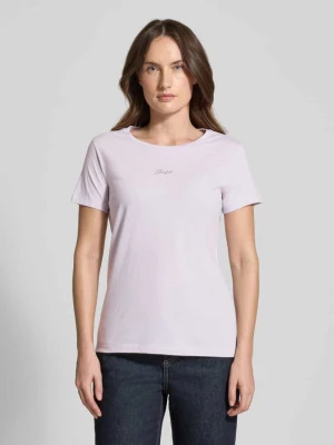 T-shirt o kroju regular fit z czystej bawełny model ‘C_ELOVE_EMBRO’ Boss Orange