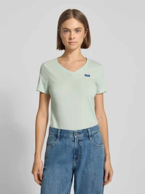 T-shirt o kroju regular fit z czystej bawełny model ‘CLASSIC V’ Hugo Blue