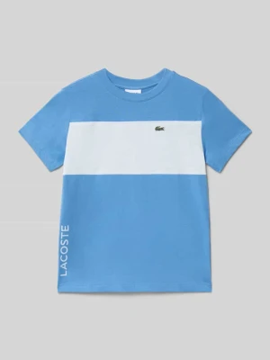 T-shirt o kroju regular fit z czystej bawełny Model 'COLORBLOCK TEE' Lacoste