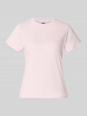 t-shirt o kroju regular fit z czystej bawełny model 'Damatee_B' Hugo Jasnoróżowy