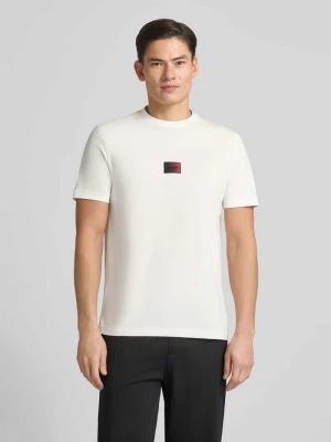 T-shirt o kroju regular fit z czystej bawełny model 'DANOTIE' HUGO