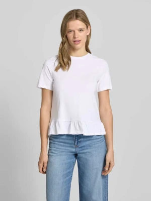 T-shirt o kroju regular fit z czystej bawełny model 'DISSO' Pieces