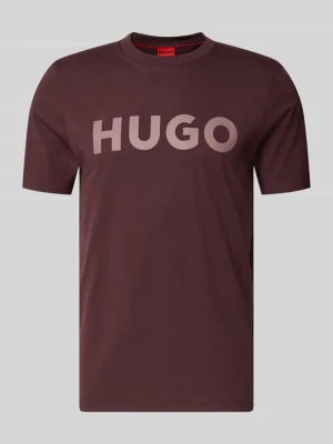 T-shirt o kroju regular fit z czystej bawełny model ‘DULIVIO’ HUGO