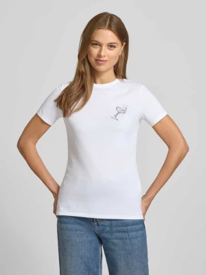 T-shirt o kroju regular fit z czystej bawełny model ‘ELOGO’ Boss Orange