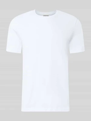 t-shirt o kroju regular fit z czystej bawełny model 'JAAMES' ARMEDANGELS Biały