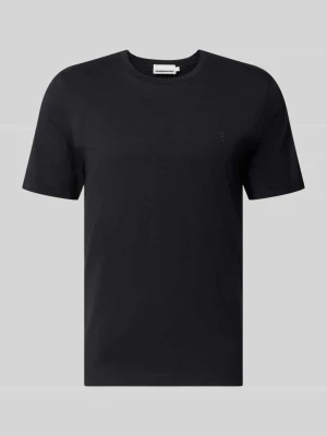 t-shirt o kroju regular fit z czystej bawełny model 'JAAMES' ARMEDANGELS Czarny
