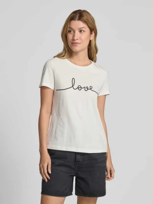 T-shirt o kroju regular fit z czystej bawełny model ‘KAMI’ Vero Moda
