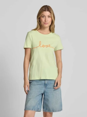 T-shirt o kroju regular fit z czystej bawełny model ‘KAMI’ Vero Moda