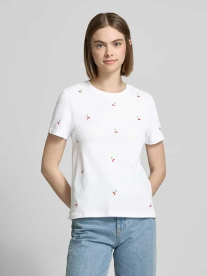 T-shirt o kroju regular fit z czystej bawełny model ‘KETTY LIFE’ Only