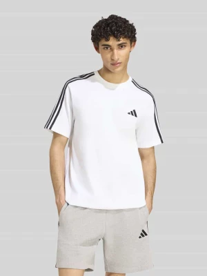 t-shirt o kroju regular fit z czystej bawełny model 'M 3S SJ LC T' Adidas Biały