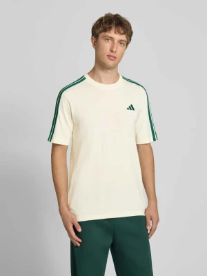 t-shirt o kroju regular fit z czystej bawełny model 'M 3S SJ LC T' Adidas Złamany biały