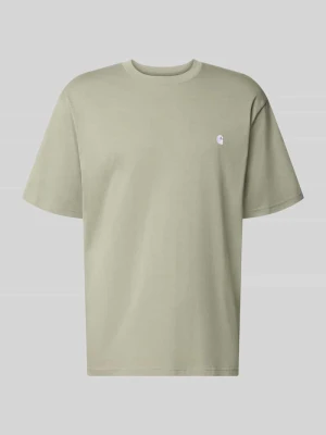 t-shirt o kroju regular fit z czystej bawełny model 'Madison' Carhartt WIP Jasnozielony