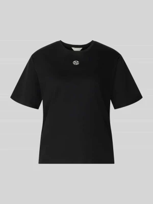 t-shirt o kroju regular fit z czystej bawełny model 'Melea' MSCH Copenhagen Czarny