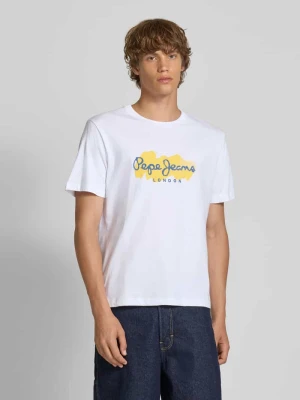 T-shirt o kroju regular fit z czystej bawełny model ‘MILTON’ Pepe Jeans