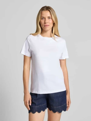 T-shirt o kroju regular fit z czystej bawełny model ‘MYESSENTIAL’ Selected Femme