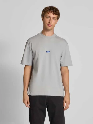 T-shirt o kroju regular fit z czystej bawełny model ‘NIEROS’ Hugo Blue