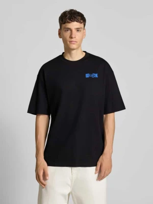 T-shirt o kroju regular fit z czystej bawełny model ‘NILTE’ Hugo Blue