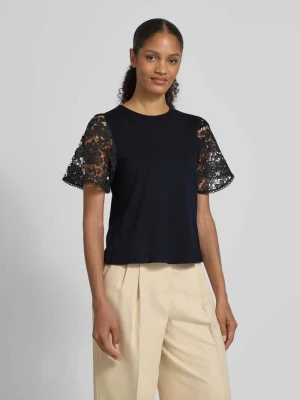 T-shirt o kroju regular fit z czystej bawełny model ‘PANNA’ Vero Moda