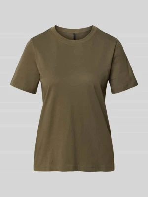 T-shirt o kroju regular fit z czystej bawełny model ‘PAULINA’ Vero Moda