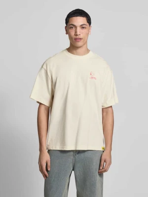T-shirt o kroju regular fit z czystej bawełny model 'PEANUTS' Only & Sons