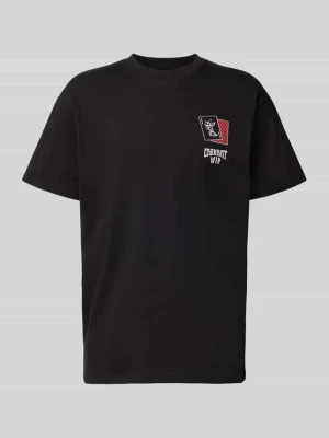 t-shirt o kroju regular fit z czystej bawełny model 'Playing Cards' Carhartt WIP Czarny