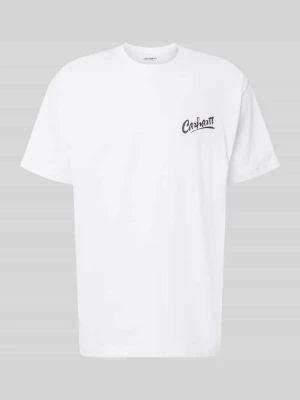 t-shirt o kroju regular fit z czystej bawełny model 'Pup' Carhartt WIP Biały