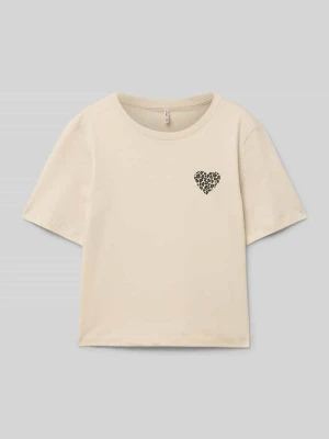 T-shirt o kroju regular fit z czystej bawełny model ‘REX’ Only