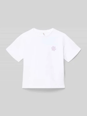 t-shirt o kroju regular fit z czystej bawełny model 'SUN-VERAS' Only