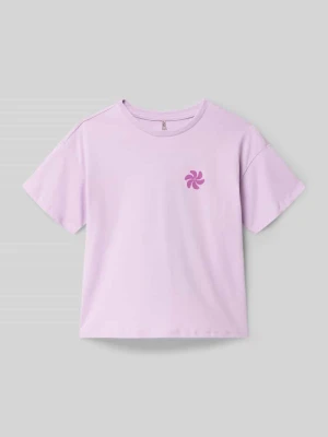 t-shirt o kroju regular fit z czystej bawełny model 'SUN-VERAS' Only