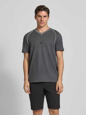 T-shirt o kroju regular fit z czystej bawełny model ‘TEE RETRO TL’ BOSS Green