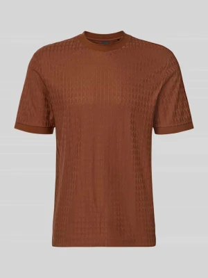 t-shirt o kroju regular fit z czystej bawełny model 'Thompson 321' Boss Średniobrązowy melanż