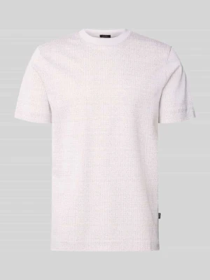 t-shirt o kroju regular fit z czystej bawełny model 'Thompson' Boss Złamany biały
