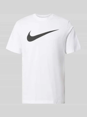 t-shirt o kroju regular fit z czystej bawełny Nike Biały