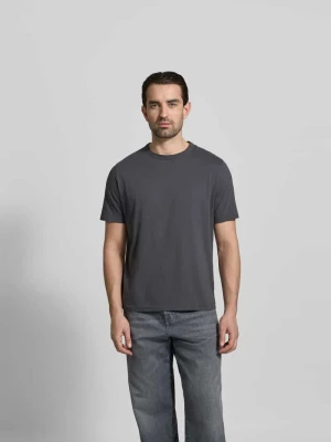 T-shirt o kroju regular fit z czystej bawełny Officine Générale Antracytowy