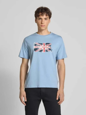 T-shirt o kroju regular fit z czystej bawełny Pepe Jeans