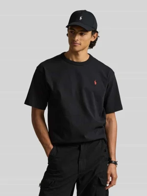 T-shirt o kroju regular fit z czystej bawełny Polo Ralph Lauren Czarny