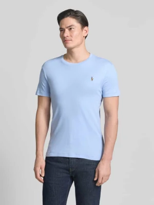 T-shirt o kroju regular fit z czystej bawełny Polo Ralph Lauren Jasnoniebieski