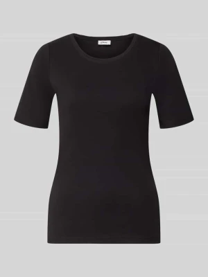 t-shirt o kroju regular fit z czystej bawełny s.Oliver Czarny