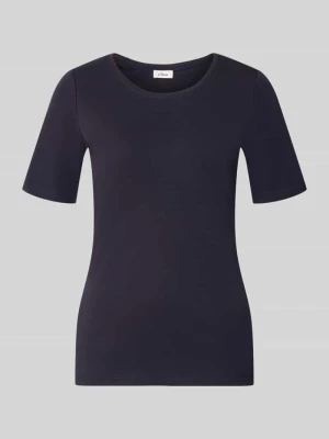 t-shirt o kroju regular fit z czystej bawełny s.Oliver Granatowy