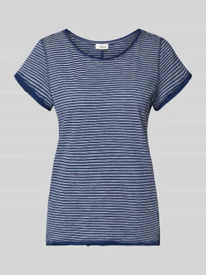 t-shirt o kroju regular fit z czystej bawełny s.Oliver Granatowy melanż