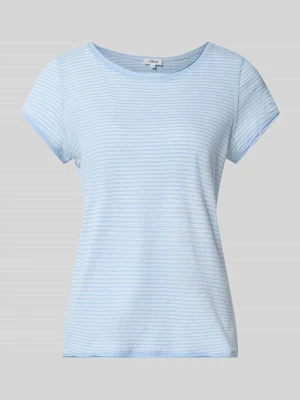 t-shirt o kroju regular fit z czystej bawełny s.Oliver Jasnoniebieski melanż