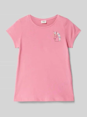 T-shirt o kroju regular fit z czystej bawełny s.Oliver RED LABEL